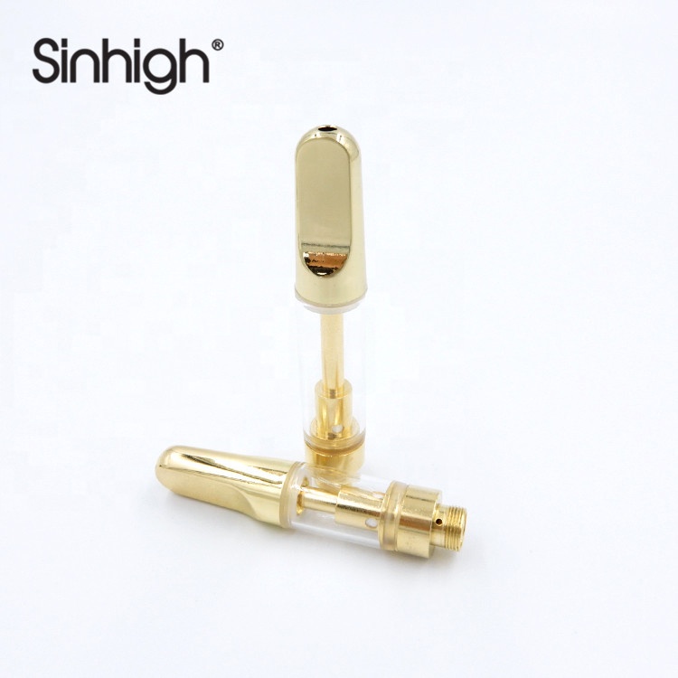 Sinhigh Customizer CBD Ceramic Vape Cartridges for Gold Metal Tip 0.5ml/1.0ml Electronic Cigarettes
