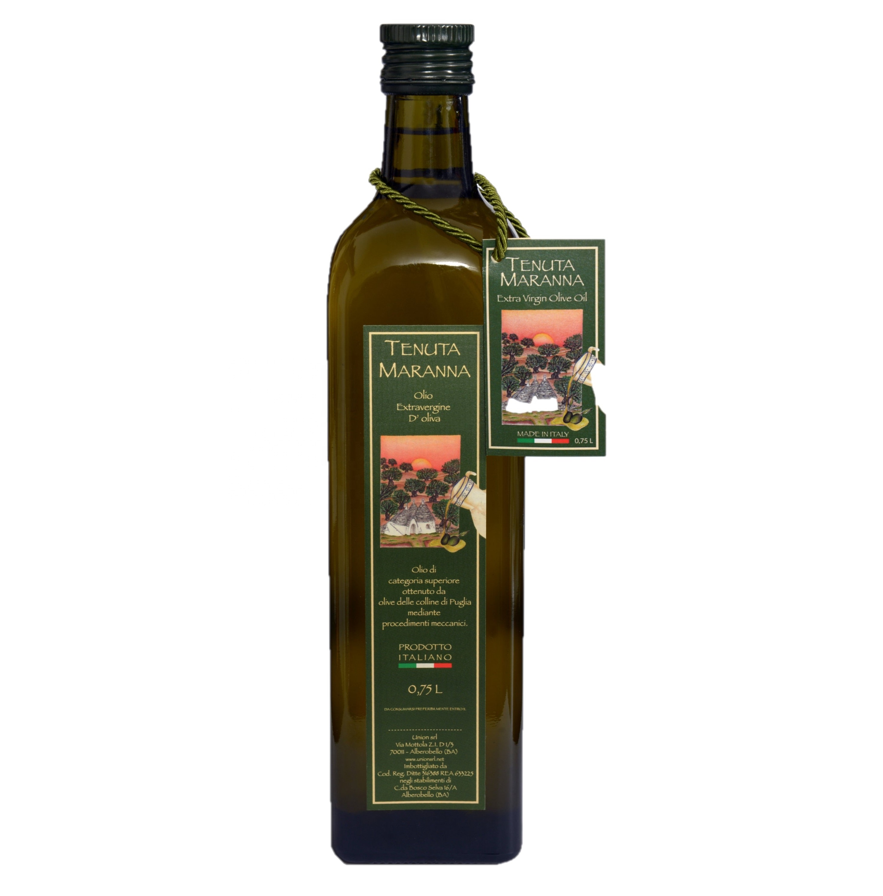 Оливковое масло Экстра-первичного цвета, 0,75 л, в стеклянной бутылке, мультивариал холодного прессования, средиземноморская диета для здорового образа жизни, Сделано в Италии