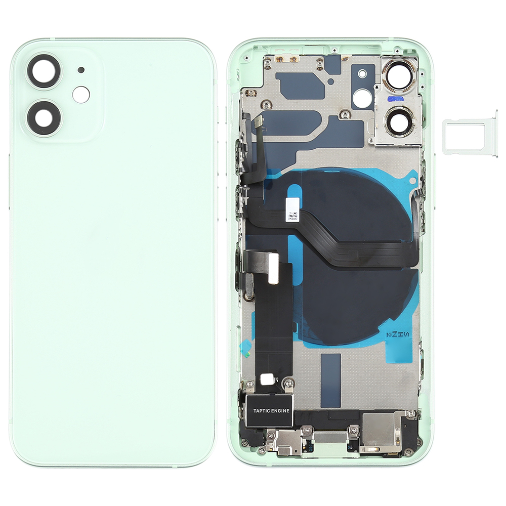 Замена для iPhone 12 задняя крышка батарейного отсека Корпус Корпуса Chasiss с полными деталями
