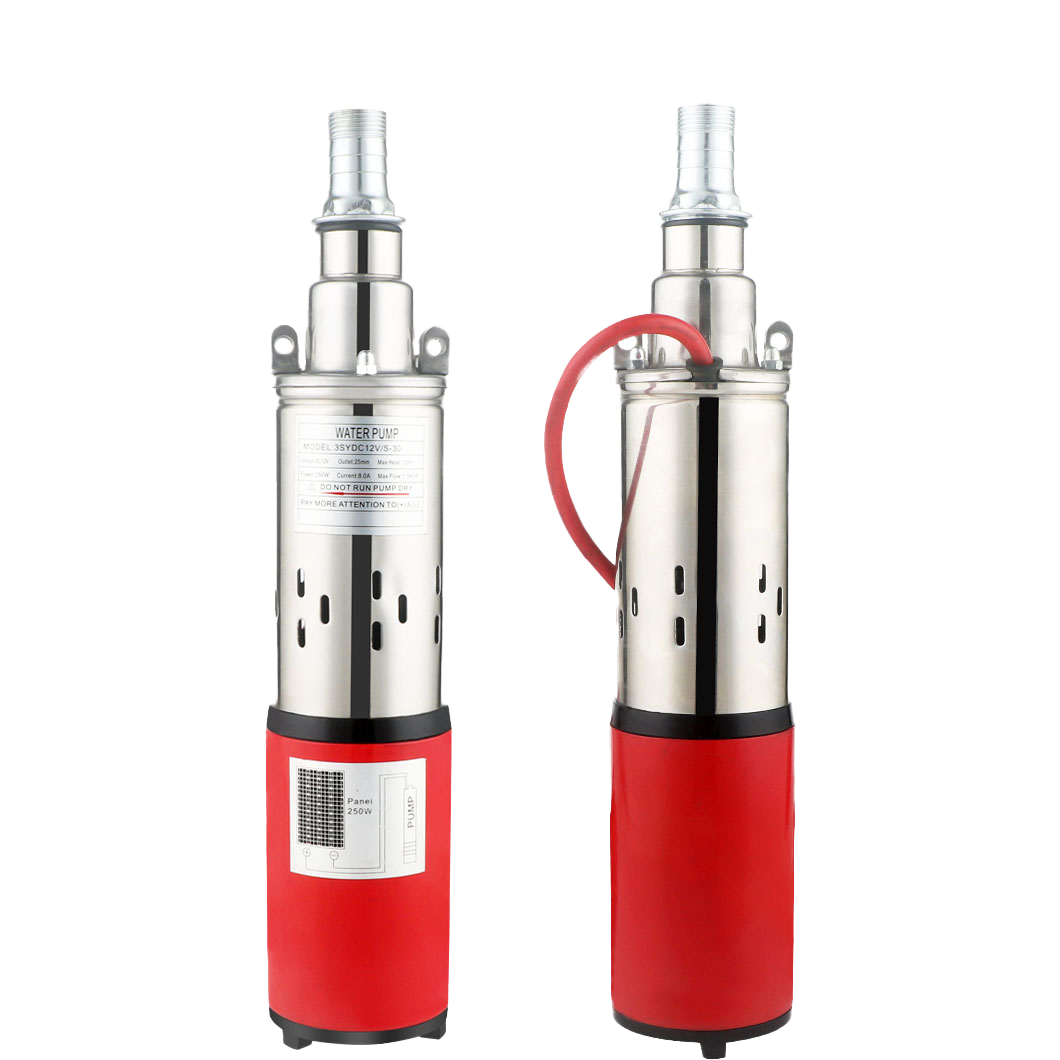 RisesSolar Hot Selling DC Brush Solar Water Pump Stainless Steel Submersible Pump for Home and Agriculture Use