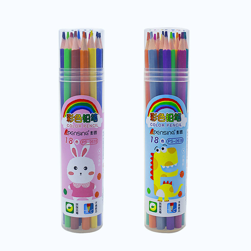 natural wood personalized rainbow colored pencils 18 pack 12 pack 24 pack 36 pack 48 pack for colouring book