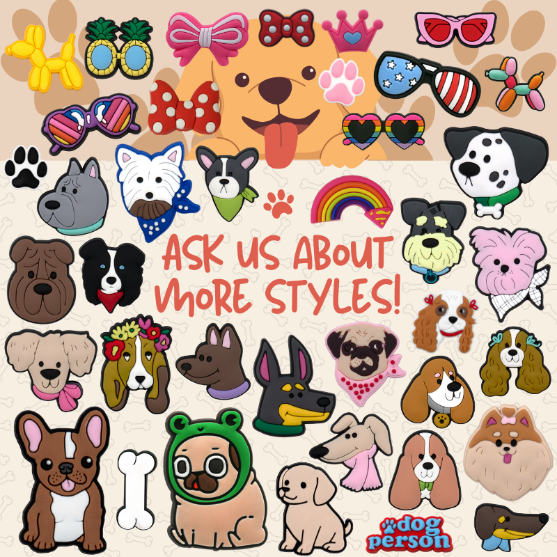 Personalized Designer Animal Pet Decor Rubber Shoe Charm Clog Accessories Adults Kids Cartoon Paw Print Dog Shoe Charms Bulk