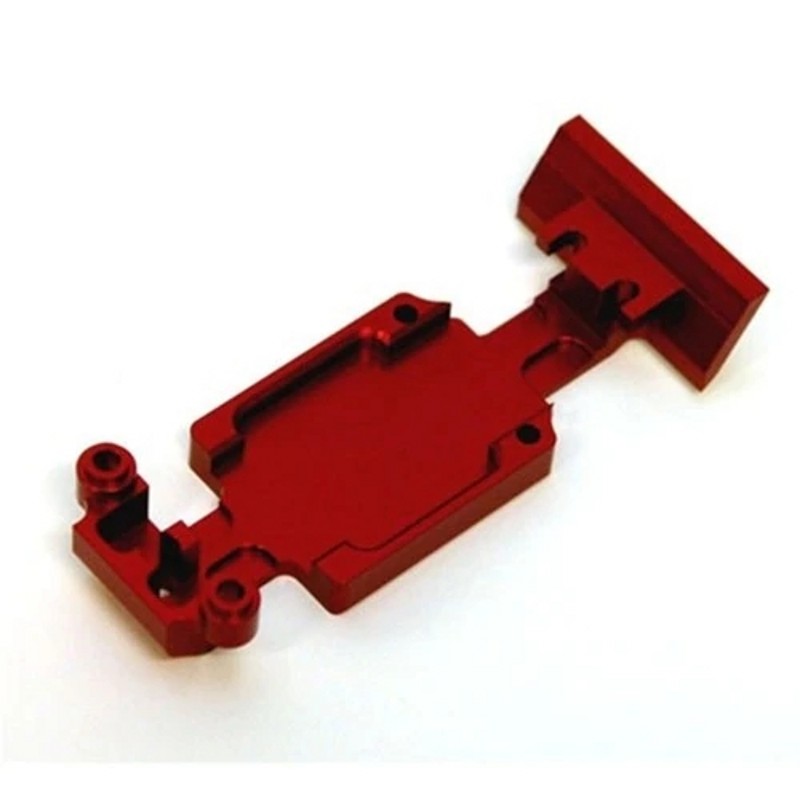stainless steel/A182/8610 red anodize Aluminum Racing CNC Machined HD Rear Skid Plate set