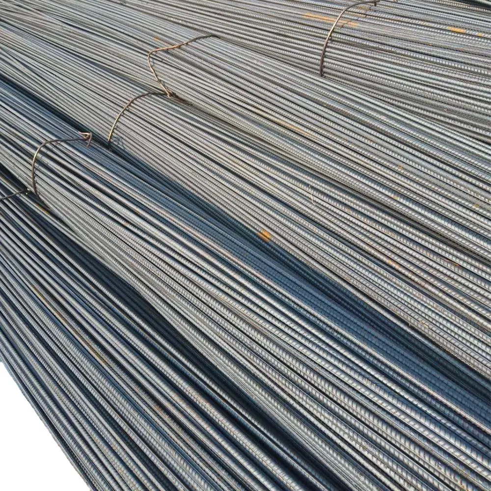 Concrete Rebar BS4449 460B 500B HRB400 HRB500 6mm-40mm China Supplier Deformed Reinforcing Rod Metal Concrete Steel Rebar Price