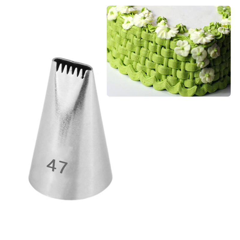 Basket Weave Flower Tool Fondant Baking Pastry Nozzle Stainless Steel Icing Cream Tips Reusable Cake Decoration Tools