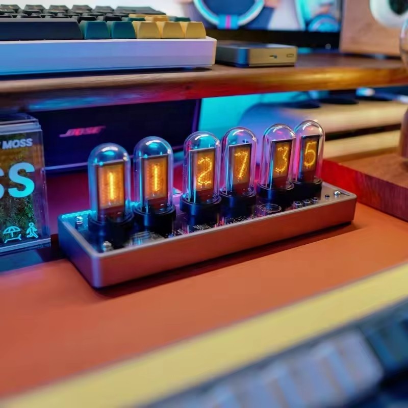 Modern DIY Nixie Tube Clock Spare IPS Display