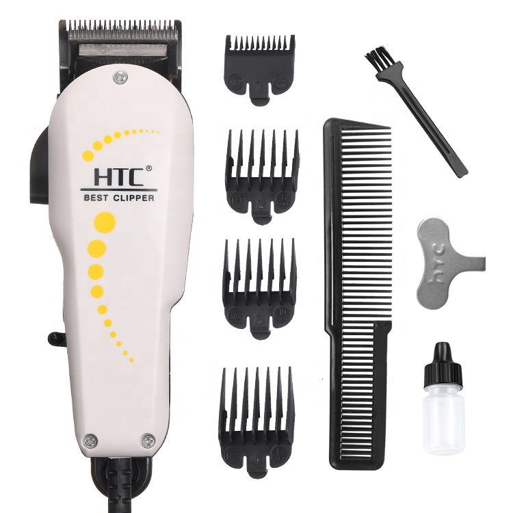 HTC CT-605 Haircut Machine Stainless Steel Blade For Sale Men's Professional Barber Electric Hair Clippers