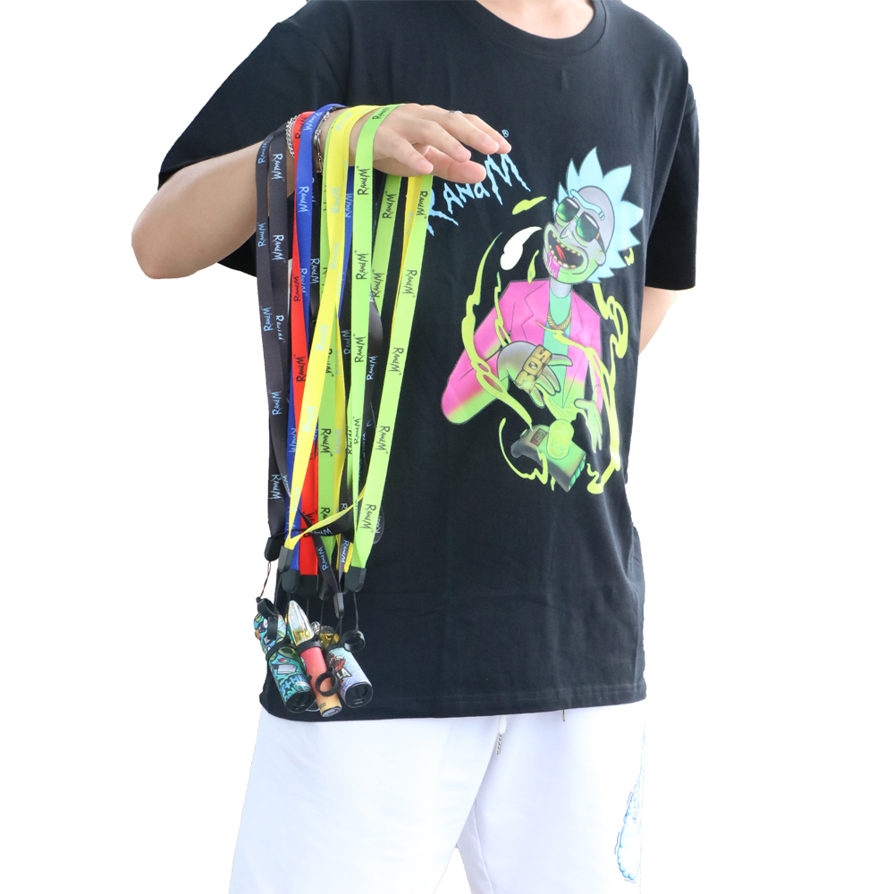 Custom Logo RandM Cheap Lanyard For Vape Free Gift