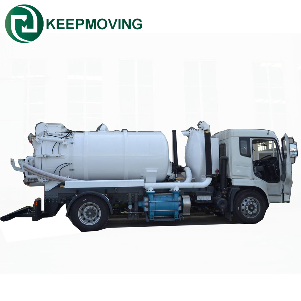 12000liters vacuum sewage suction tanker truck for sale 4x2 Sewer dredge vehicle for city