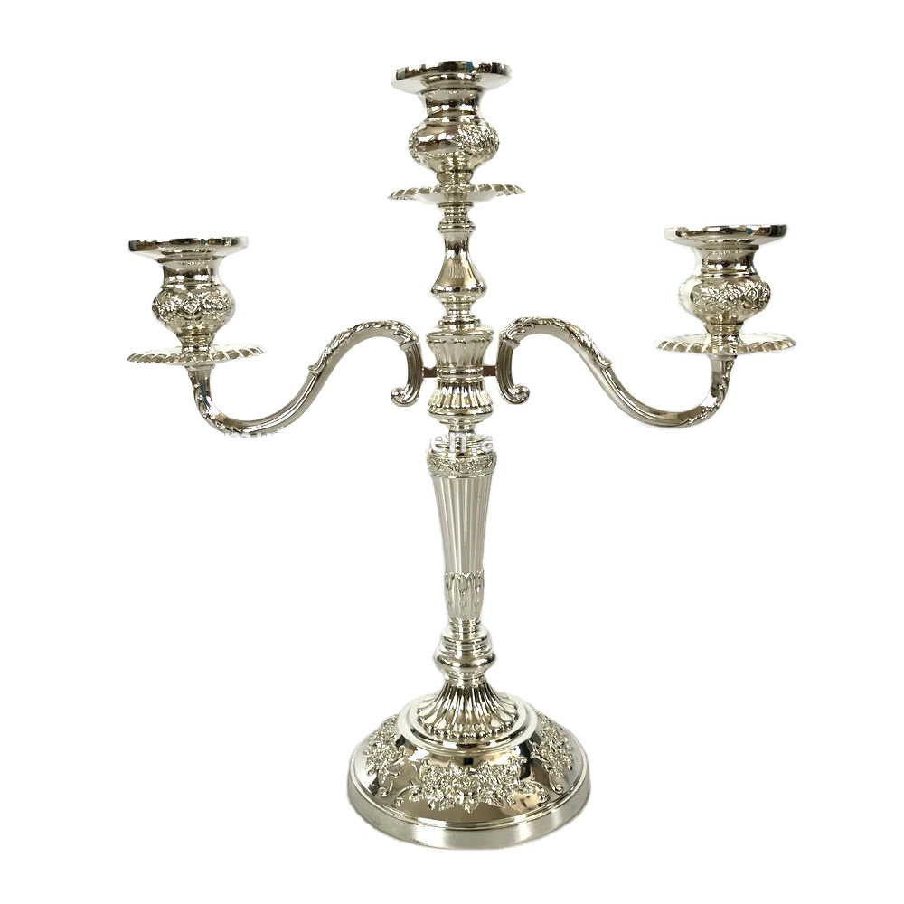 TianXiuZhuTing Candelabra Silvery Detachable 3 Arm