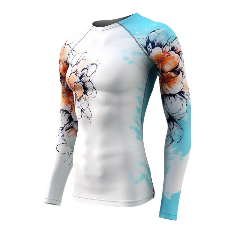 Высокое качество оптовая продажа mma rashguard для мужчин на заказ mma rash guard