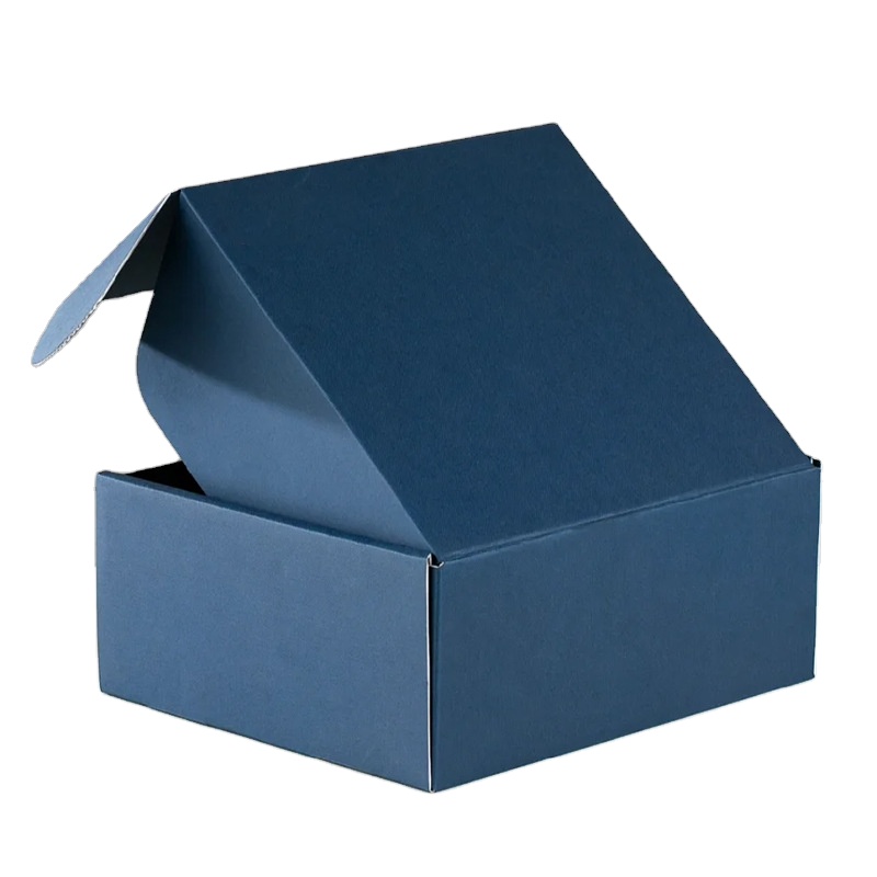 Production of customized blue folding cosmetics gift packaging box