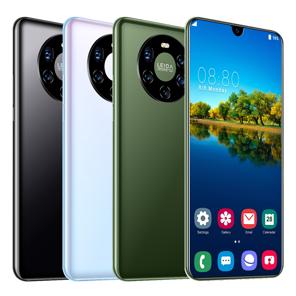 Mate45 Pro 12 + 512 Гб ПЗУ 13 + 32 Мп камера 4800 мАч большая емкость 6,7 дюймов Большой экран разблокирован последняя 4G мобильные телефоны