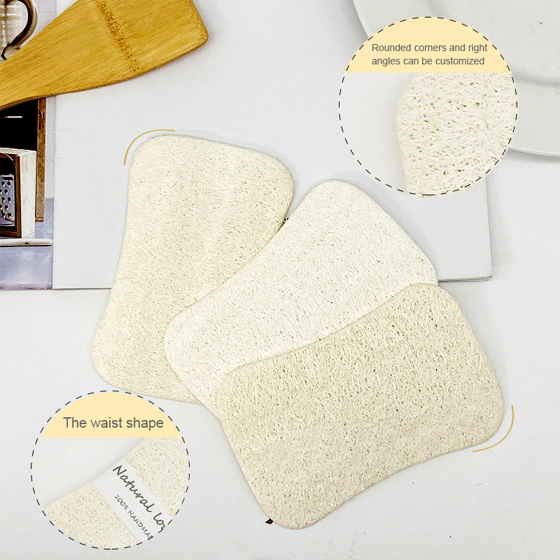 Оптовая продажа, Экологически чистая белая губка loufa loofah