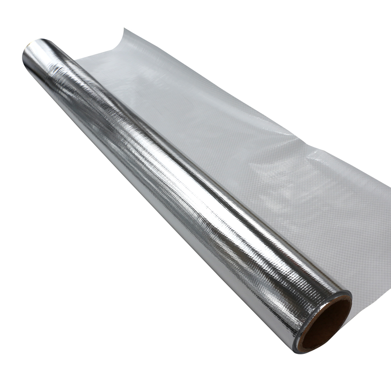 Pure Aluminum Foil Backed Woven Fabric Build Sarking/Radiant Barrier/aluminium roofing foil