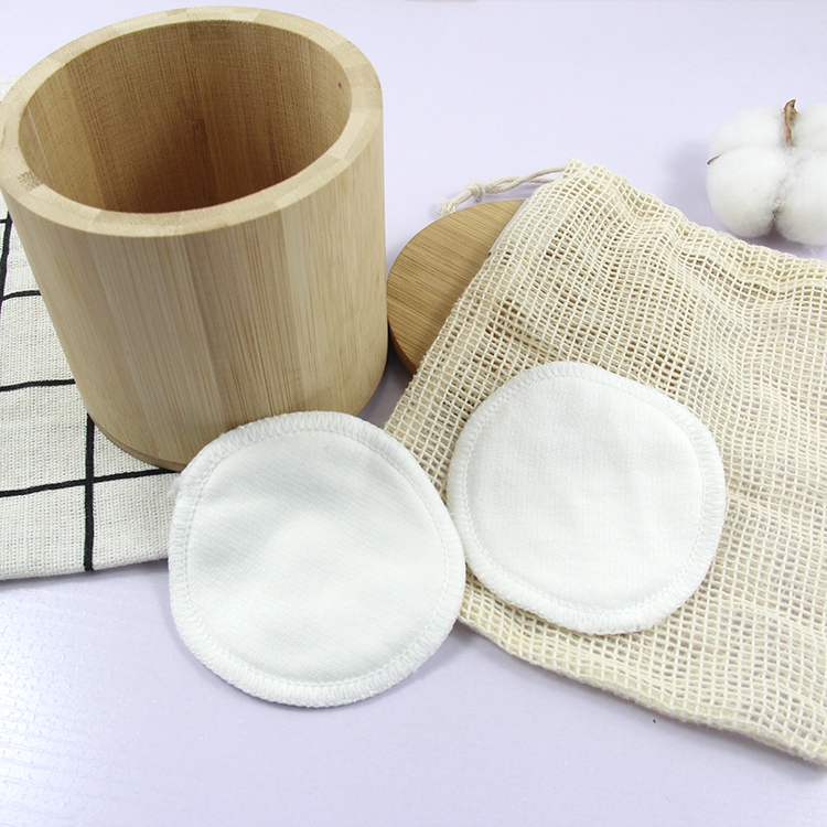 Organic Reusable Washable Bamboo Cotton Makeup Remover Face Pads