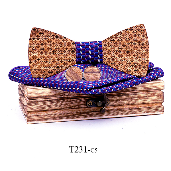 Factory Wholesale New Floral Wood Bow Ties for Men Hollow Butterflies Wedding Party Wooden Bowtie
