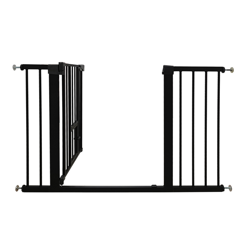 Pressure mounted durable adjustable pet doors for dogs retractable inside extra wide dog gates with door