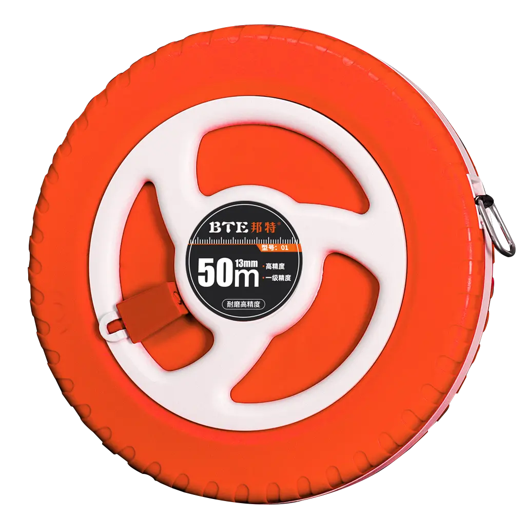 BTE ABS 10 15m 20m 30m 50m Convenient Good Quality Round Custom Logo Cheap Retractable Fiberglass Soft Measuring Tape