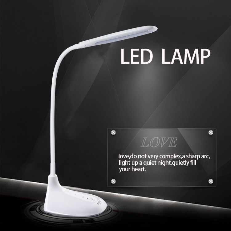 Cordless LED lamp Rechargeable dimmable reading lamp suitable for office USB charging port