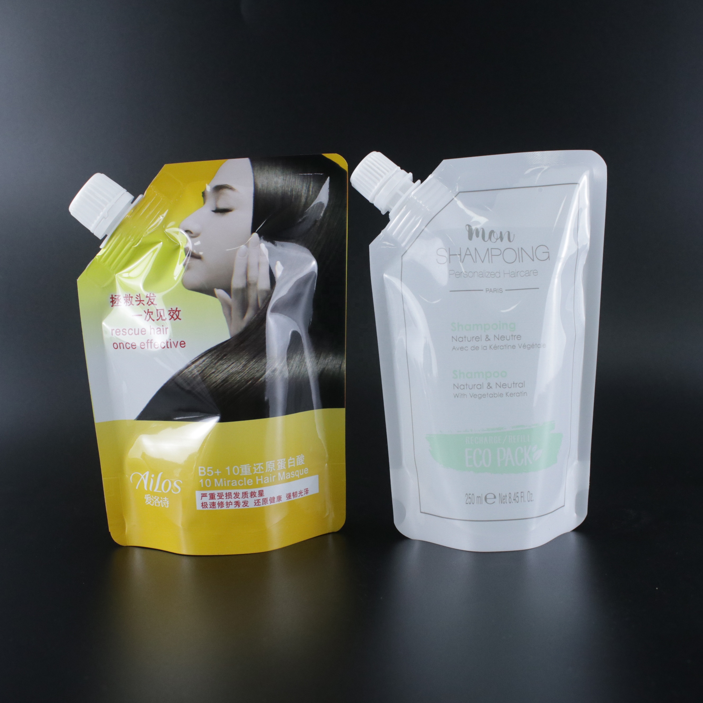 250ml300ML500ML Saehet Doypackspout Pouch Filling Refill Bag Drinks Bag To Packing Cosmetic packaging Doypack Spout Pouch Bag
