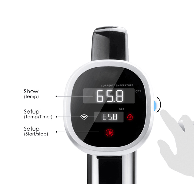 Погружной циркулятор Sous Vide для приготовления пищи, нержавеющая сталь, 850 Вт