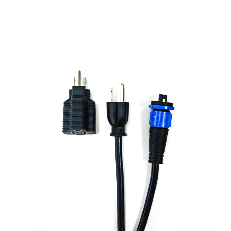 2M IP65 Waterproof self-locking docking Plug AC Power Cord AC cable for LED grow light
