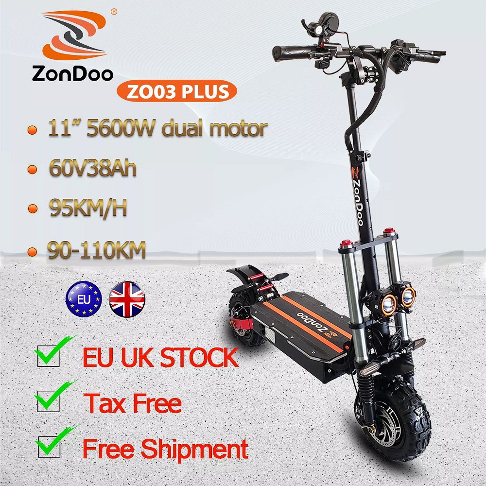 ZonDoo 2021 горячая распродажа 10 дюймов 52 в/2400 Вт/3200 Вт двухколесный Электрический внедорожный скутер EU склад доступен