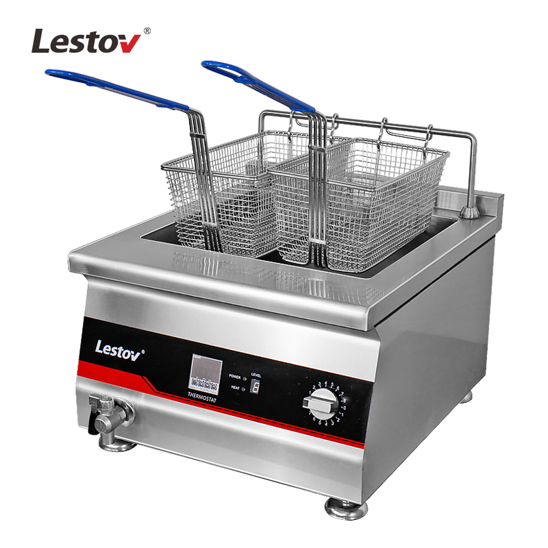 Industrial 5000W Ventless Deep Fryer Machine Magnetic Induction Heating For Restaurant