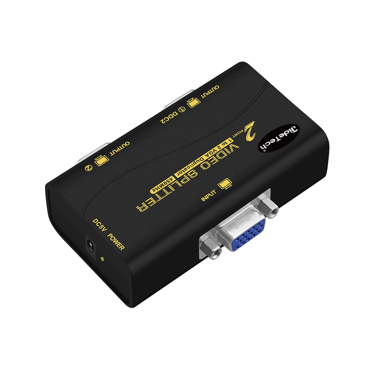 Av вход vga выход 2 порта vga сплиттер Максимальное разрешение 450 МГц 2k 60 Гц для торгового центра