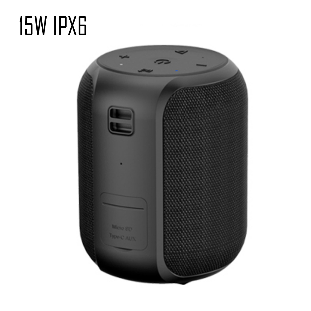 Bluetooth-Колонка T6 mini, 15 Вт, 360 градусов, водостойкая IPX6