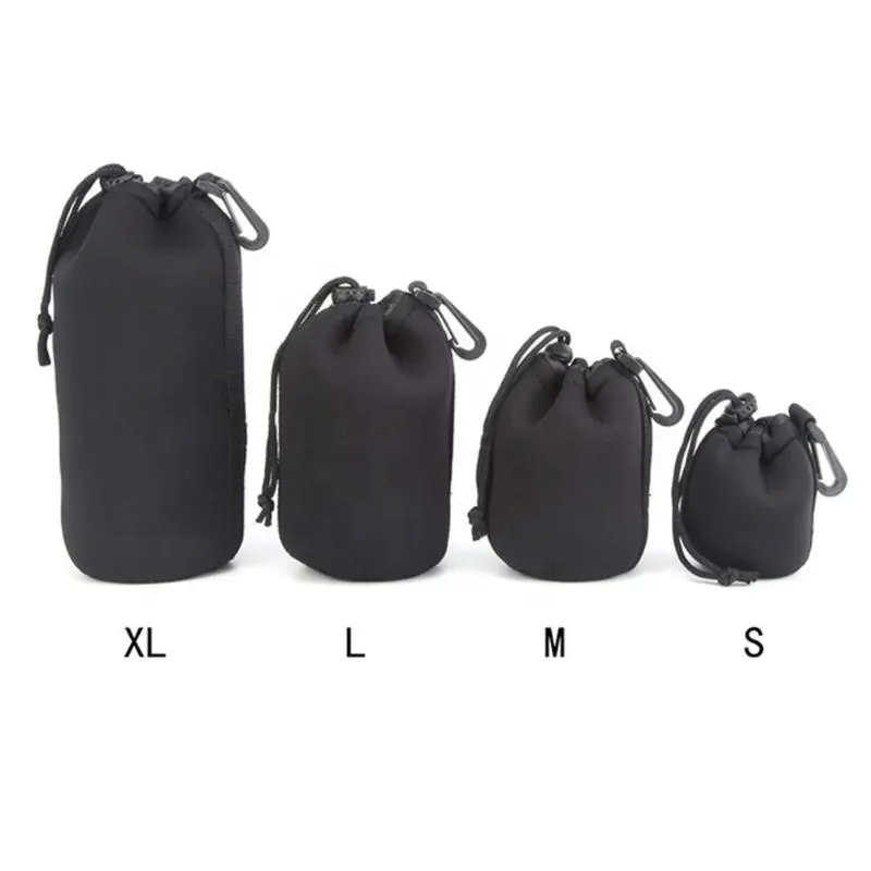 S M L XL Neoprene Waterproof Soft Digital Camera Lens Pouch bag Case Small Middle Large Extra Big Size Protector Nylon