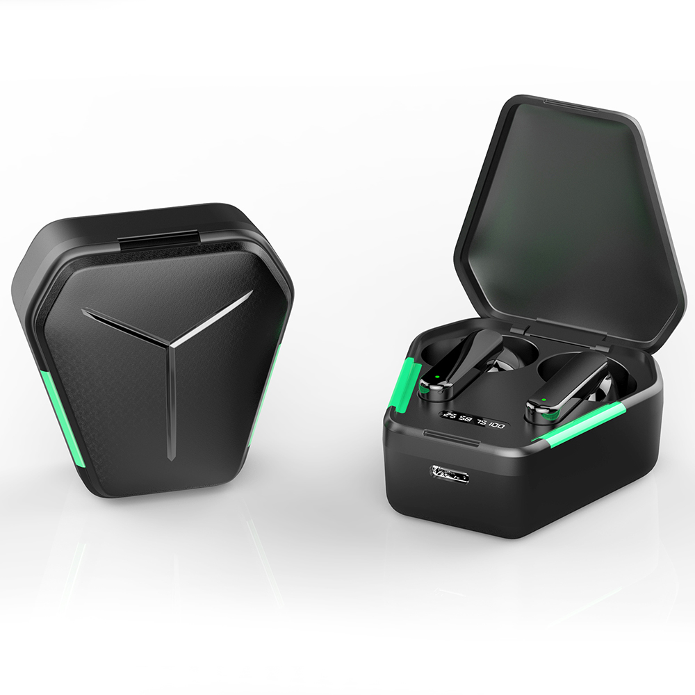 Беспроводные Игровые наушники Rambotech TWS 5,0 с низкой задержкой и светодиодной подсветкой 55 мс-GT01