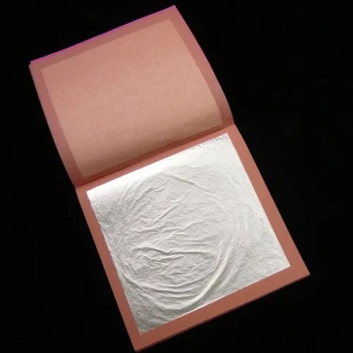 Best Quality Edible Silver Leaf for Food Decoration Cakes Baking Ice Cream Edible Real Silver Foil Leaf Paper