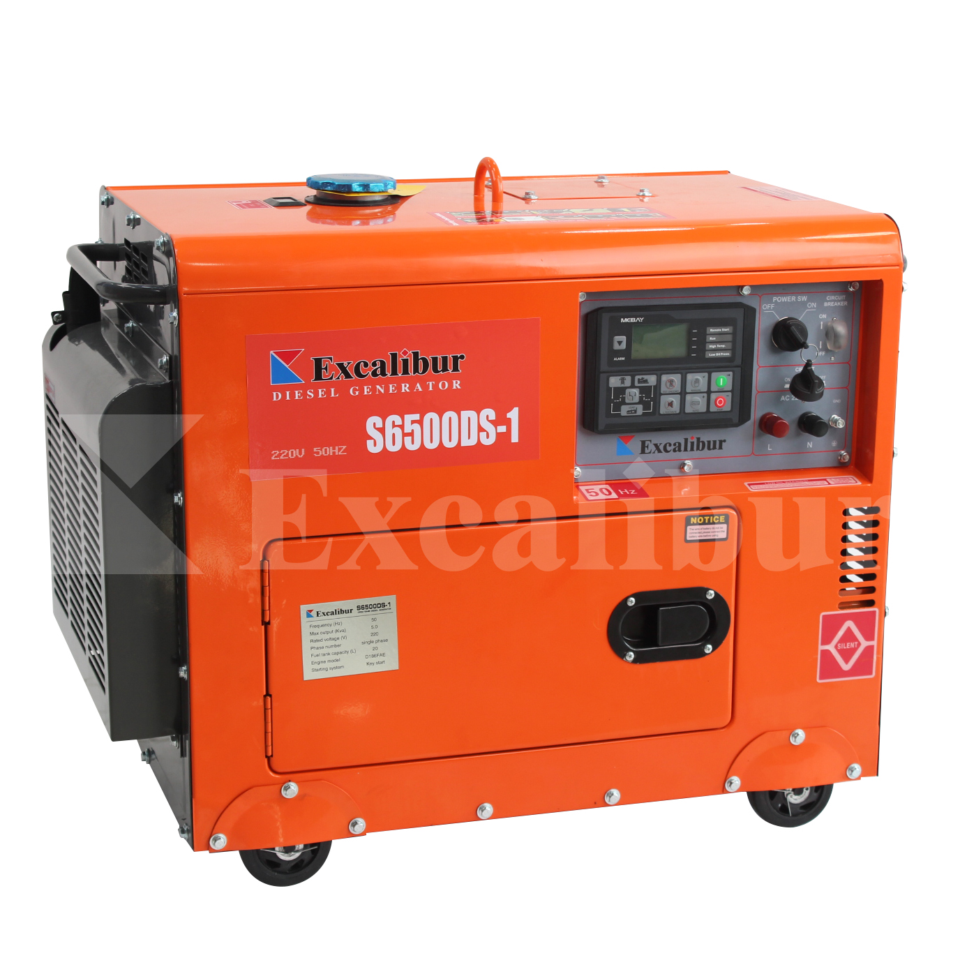 Believable-Silent Type Diesel Generator для Sale, 5KVA, 110 220, 230, 380, 400V