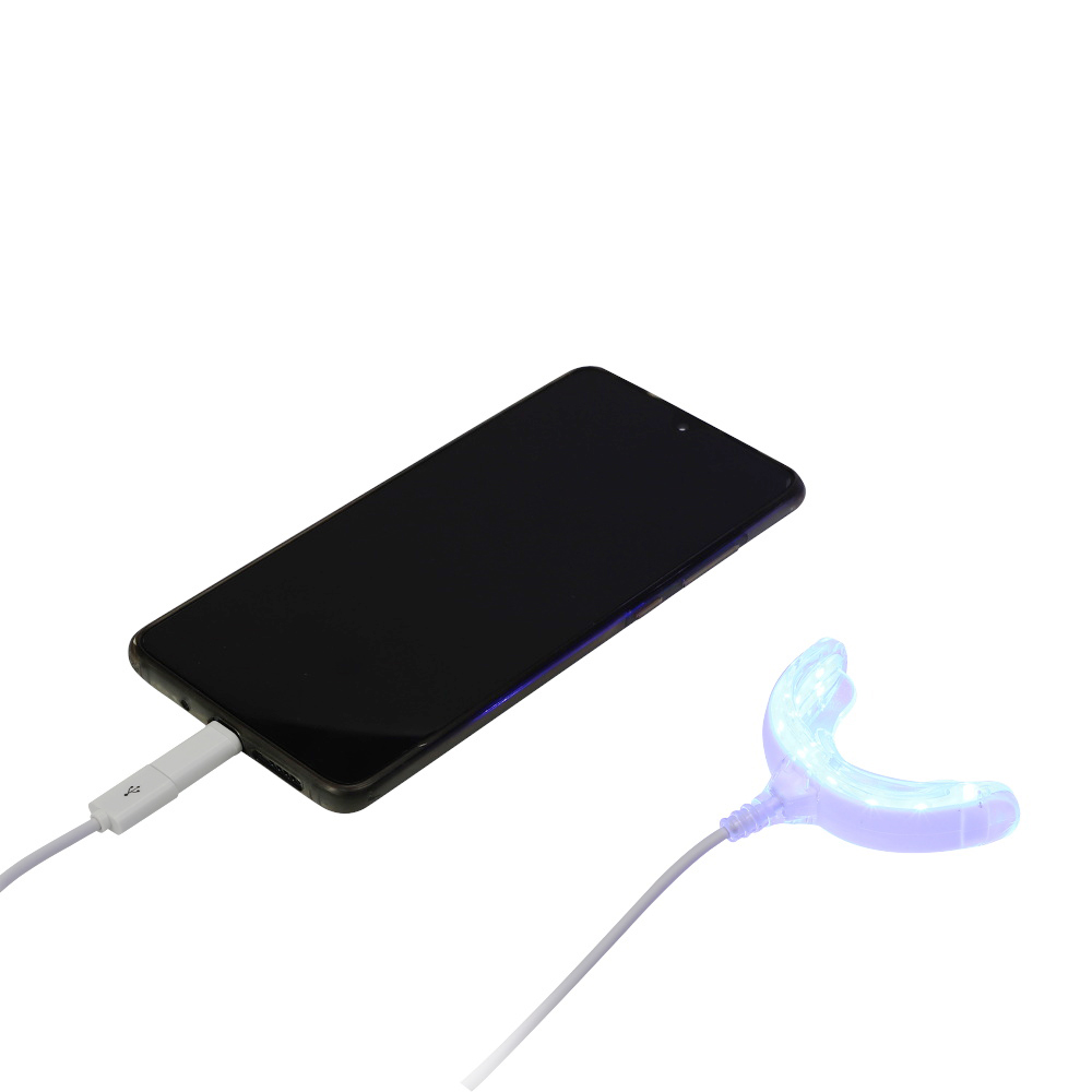Wholesale OEM Mobile Phone teeth Whitening Led Light with 4 Cables Connector