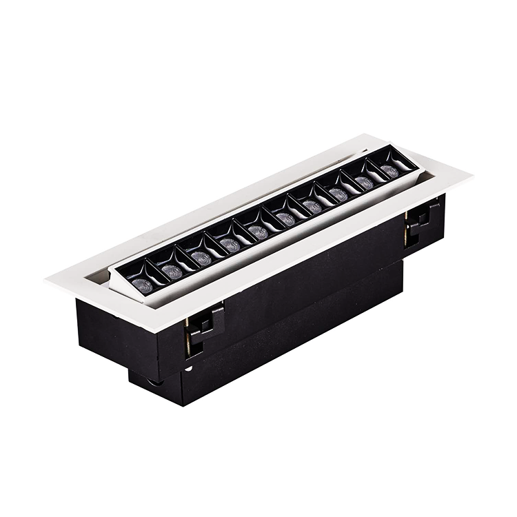 Anti-glare High Power LED Aluminum Profile SMD 20W 30W 40W 60W Jewelry Store Commercial Light Design LED Recessed Grille Light