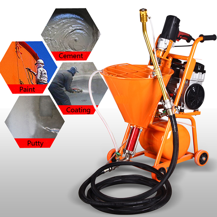 Waterproof Material Airless Wall Mortar Sprayer Spraying Machine
