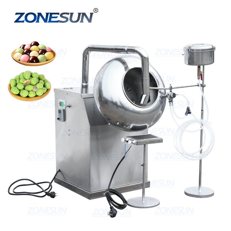 ZONESUN BY-300 арахисовый шоколад Сахарное покрытие машина из нержавеющей стали конфеты Coater машина