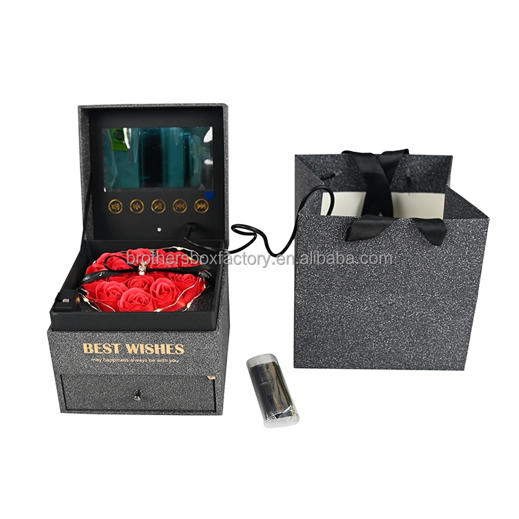 Пользовательский ЖК-экран Geschenkbox Mit Video презентационная коробка Lcd Подарочная коробка видео