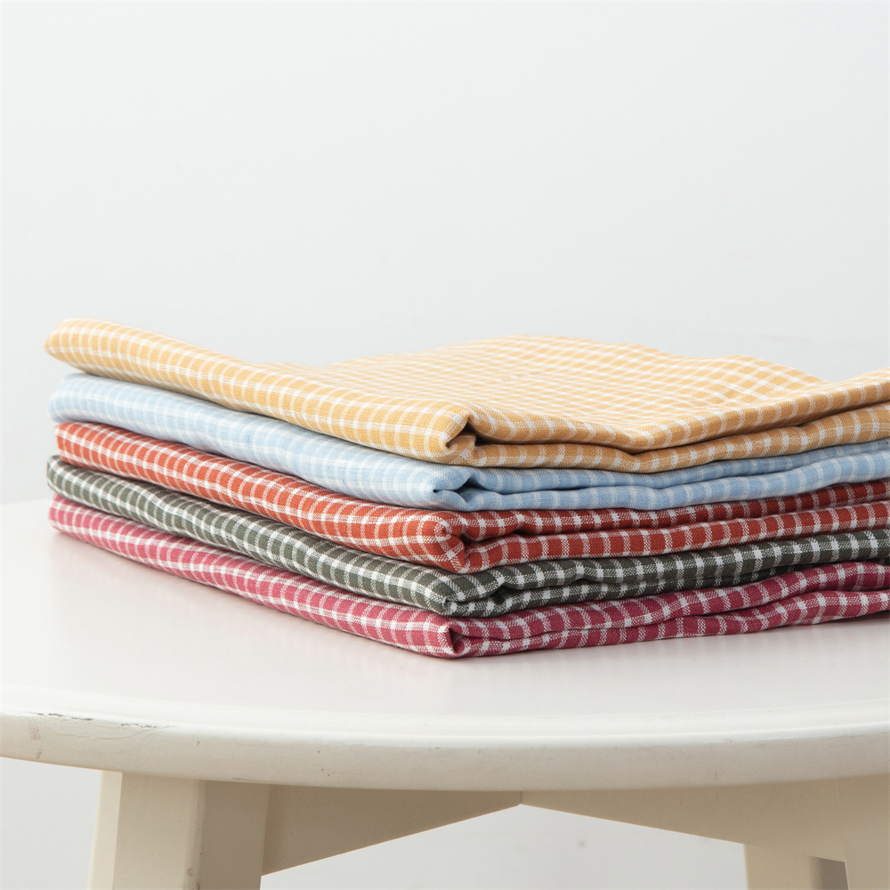 softer 100% linen fabric, 125 gsm, pure European flax, OEKO-Tex certified for garment ,Check pattern