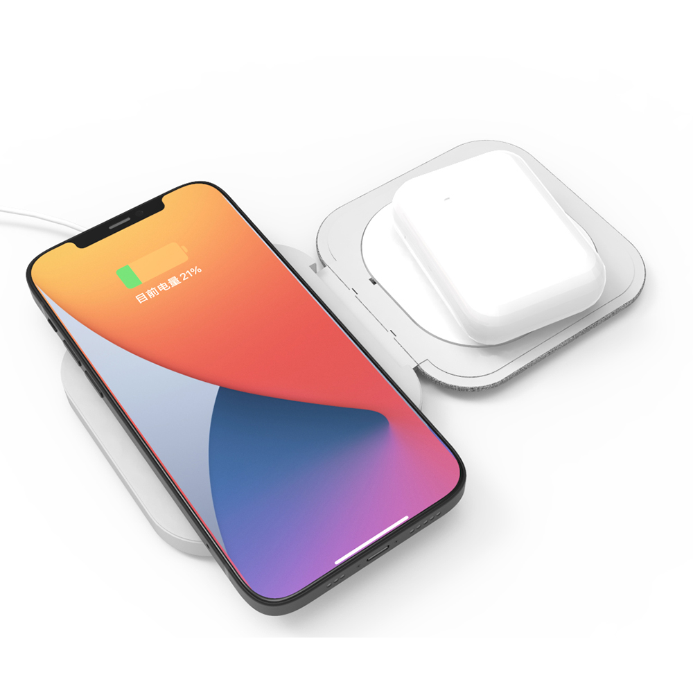 Новые Складная Беспроводная зарядная панель для iPhone12-3 в 1 Беспроводное зарядное устройство Qi 10 Вт для скоростного мобильного телефона беспроводные зарядные устройства для AirPods
