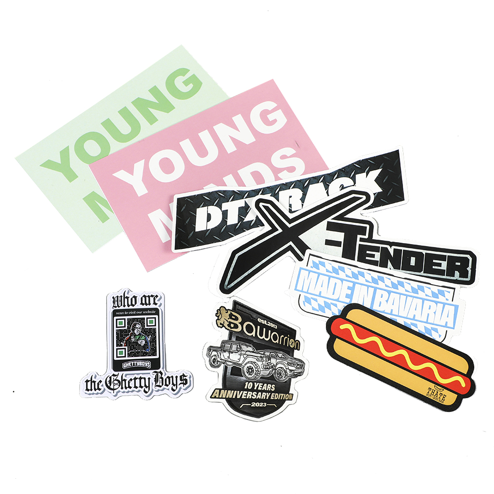 custom printed pvc vinyl  kid Teen Waterproof uv resistant Aesthetic Cute Packs Phone Water Bottle Computer cover Laptop sticker