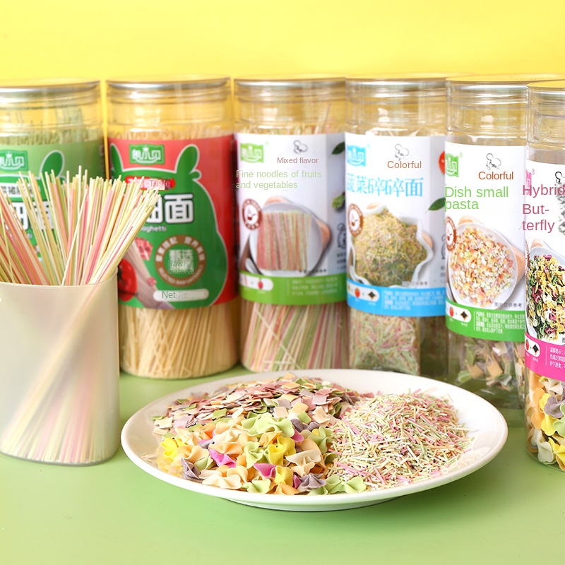 Children's Fruit and vegetable noodles Butterfly Broken noodles Cartoon Canned complementary food