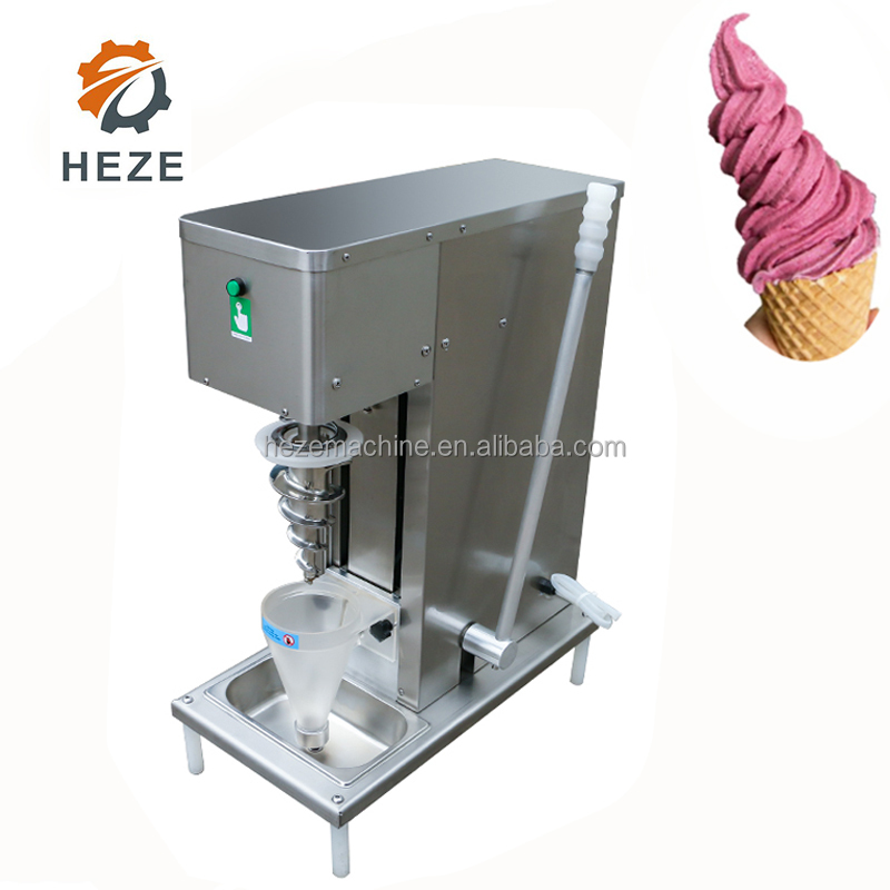 Stock Frozen Yogurt Swirl Freezer Fruit Ice Cream Blender Fresh Real Fruit Ice Cream Blending Machine In Usa