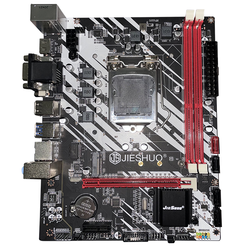 Материнская плата Jieshuo B75, материнская плата LGA 1155, разъем H61, материнские платы с поддержкой процессора Intel 2/3Gen core i3/i5/i7, 2 * DDR3