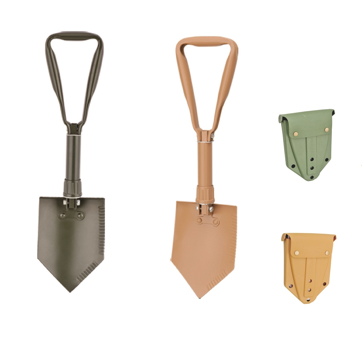 Hotsale camping shovels high strength carbon steel Military folding shovel sapper spade foldable