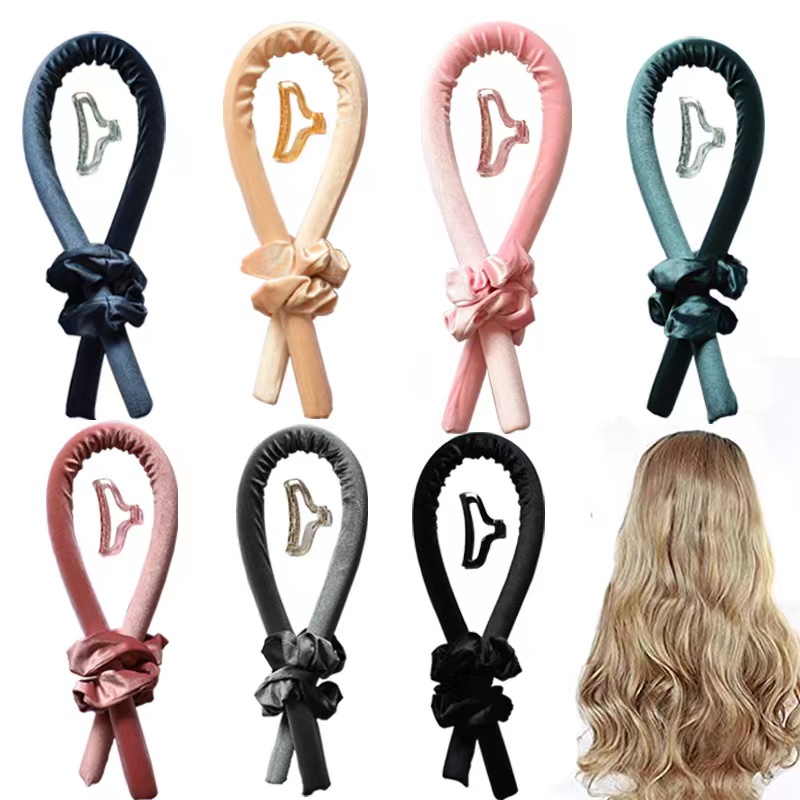 Heatless Curling Rod Headband Heatless Hair Rollers Band No Heat Curls Silk Ribbon,Wave Hair Curlers,Curling Ribbon