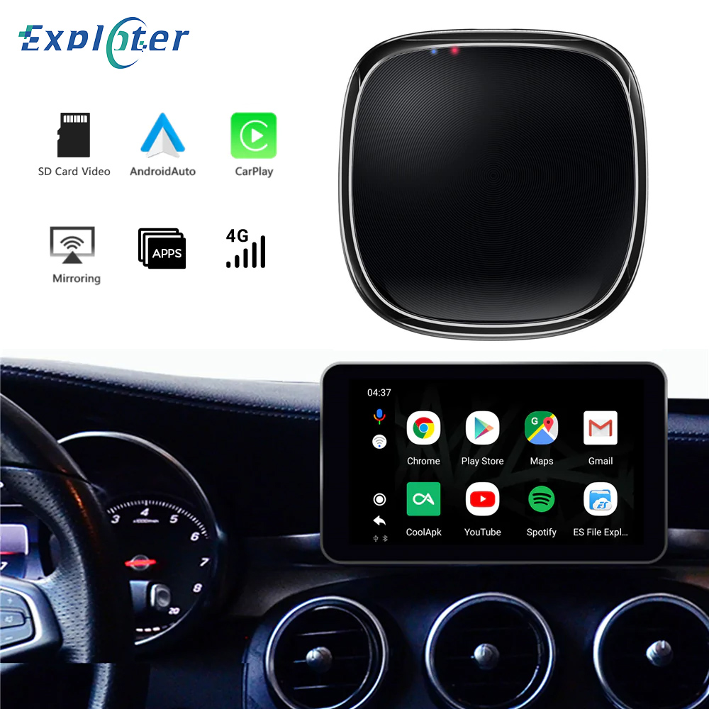 Универсальная Автомобильная Мультимедийная приставка, плеер на Android, с 12 приложениями, с зеркальной ссылкой, NetFlix, Youtube, HBO, с ИИ-приставкой