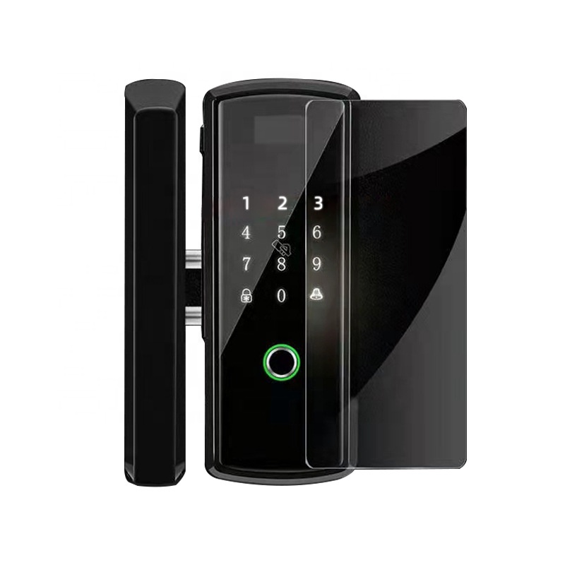 Hot Selling Fingerprint Smart Lock Tempered Glass Combination Lock Furniture Tempered Glass Digital Panel Touch Screen Display